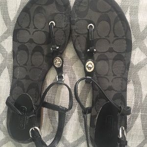 Coach t-strap sandles.